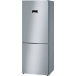 Réfrigérateur combi - 385 L (280 L + 105 L) - NoFrost MultiAirflow - A++ - HxLxP 186 x 70 x 67 cm - Inox  BOSCH KGN46XL30