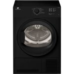 Sèche linge frontal – 7 kg – Condensation – Classe B – Noir hublot verre noir  CONTINENTAL EDISON CESLCE7B1