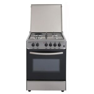 Cuisinière table mixte gaz / électrique-4 foyers-Four convection naturelle-65 L-A-L 60 x H 85cm – Inox