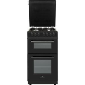 Cuisinière 50×60 Double fours électrique – 4 feux noirc  CONTINENTAL EDISON