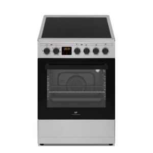 Cuisinière vitrocéramique CONTINENTAL EDISON CECV50FCS - 4 feux - L49.5 x H82.7 xP58 cm- Silver